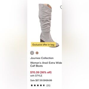 Wide calf Boot by Journee Collection